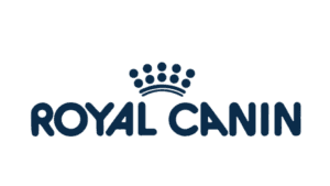Royal Canin logo featuring a stylized crown above the text.