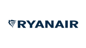 Ryanair airline logo with harp symbol