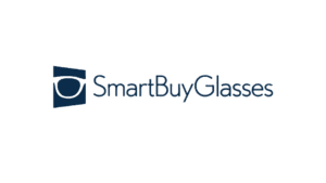 SmartBuyGlasses logo with shopping bag and eyewear icon