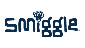 Smiggle logo with distinctive abstract character design