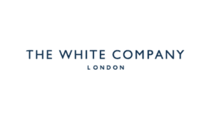 The White Company London luxury brand logo in dark navy typography