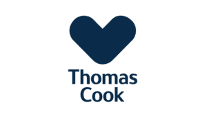 Thomas Cook logo with dark blue heart symbol