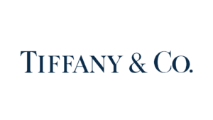 Tiffany & Co. luxury jewelry brand logo in navy serif type