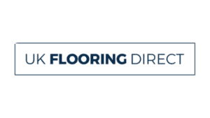 UK Flooring Direct logo, featuring navy border and bold company name