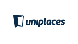 Uniplaces logo with stylized door icon on Salience marketing agency page.