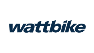 Wattbike logo in dark blue italic text