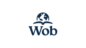 Wob logo featuring an open book with a globe design, relevant to search marketing context.