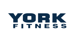 York Fitness gym logo in bold dark blue lettering
