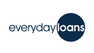 everyday loans logo with blue circle design