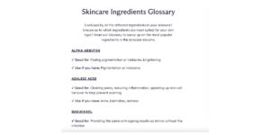 Face the future ingredients glossary 