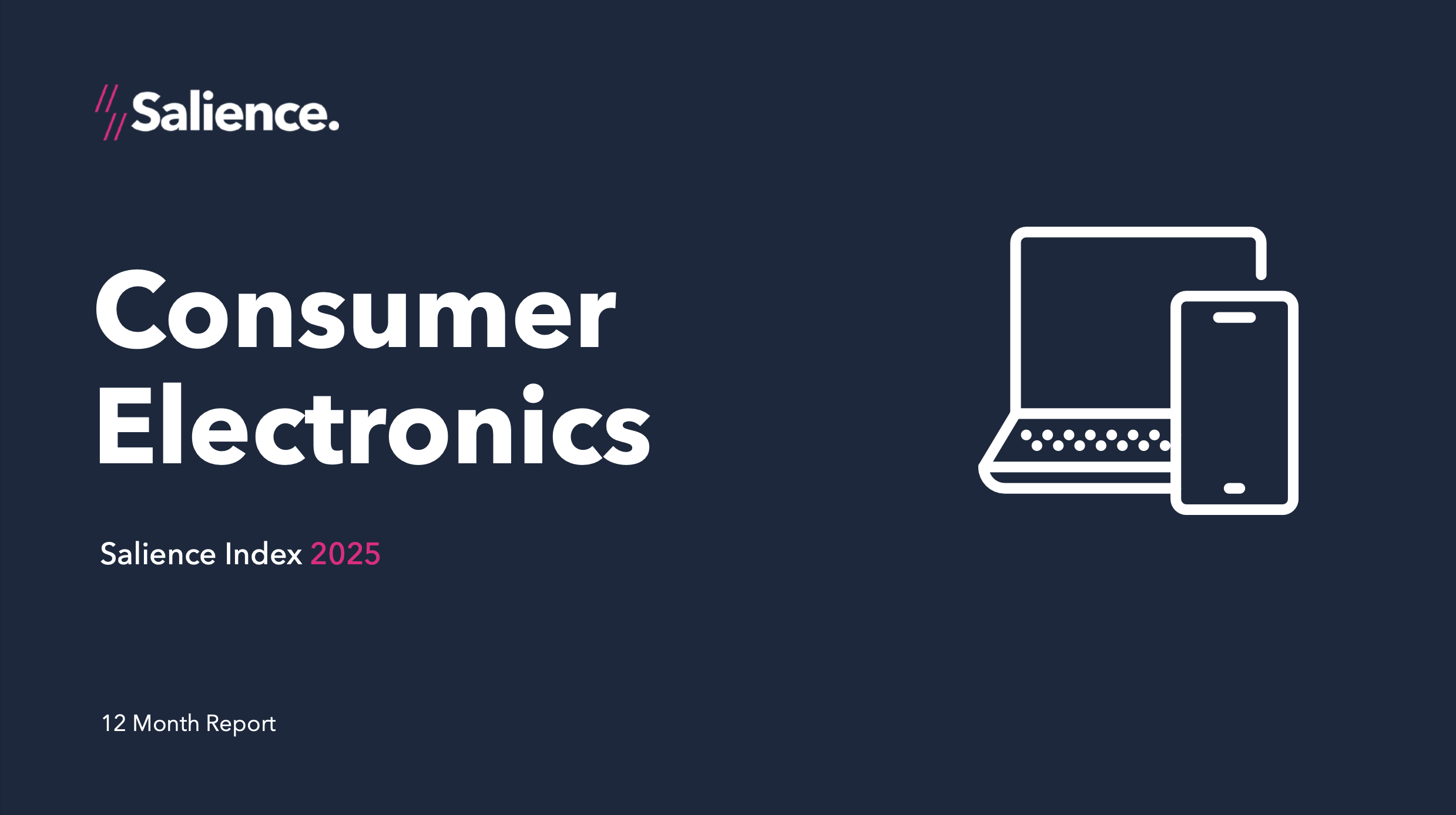 2025 Consumer Electronics Market Report front cover