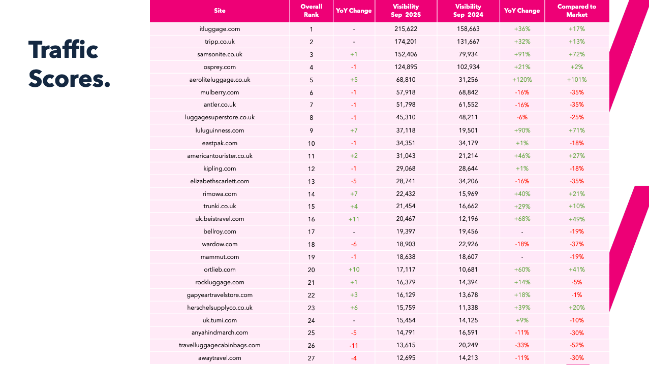 Luggage Industry Report 2025 Visibility Page