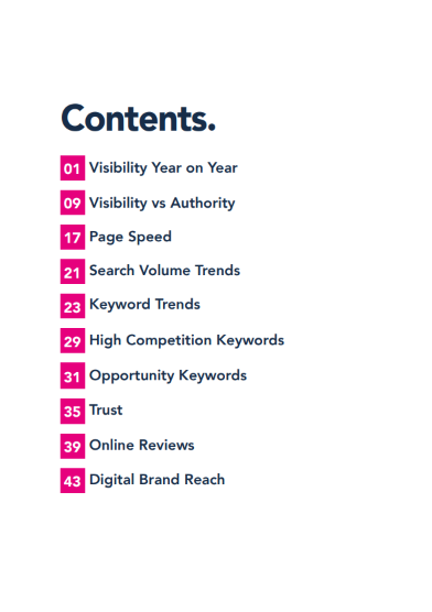 2021 UK Computer Industry Report Contents Page